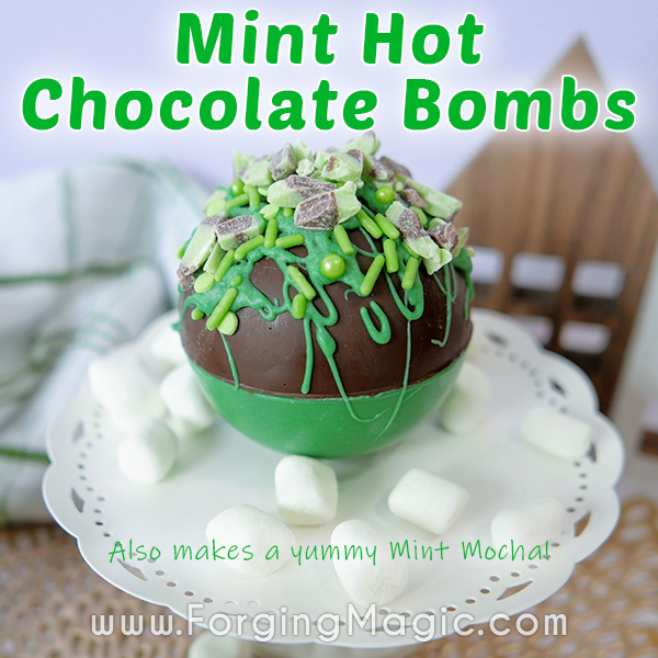Mint Hot Chocolate Bombs