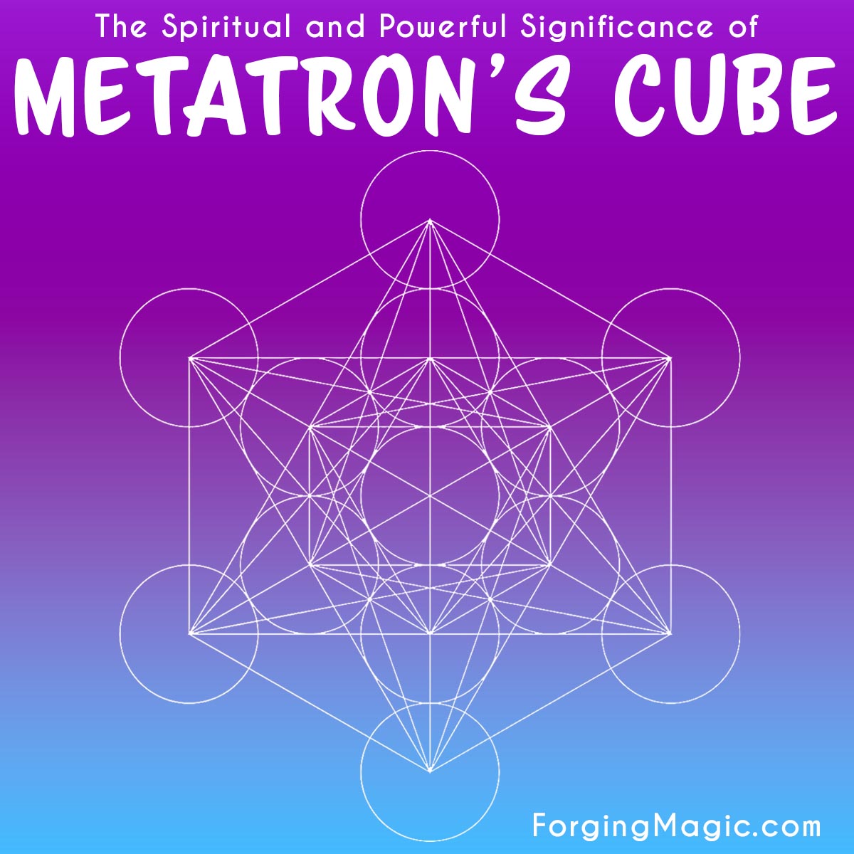 Metatron's Cube Powerful Sacred Geometry Symbol