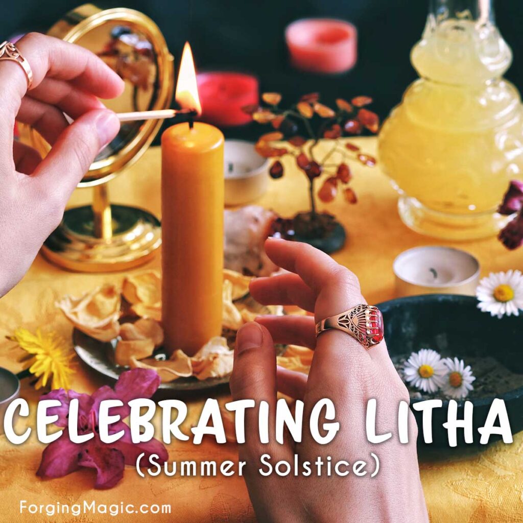 Litha Summer Solstice Altar