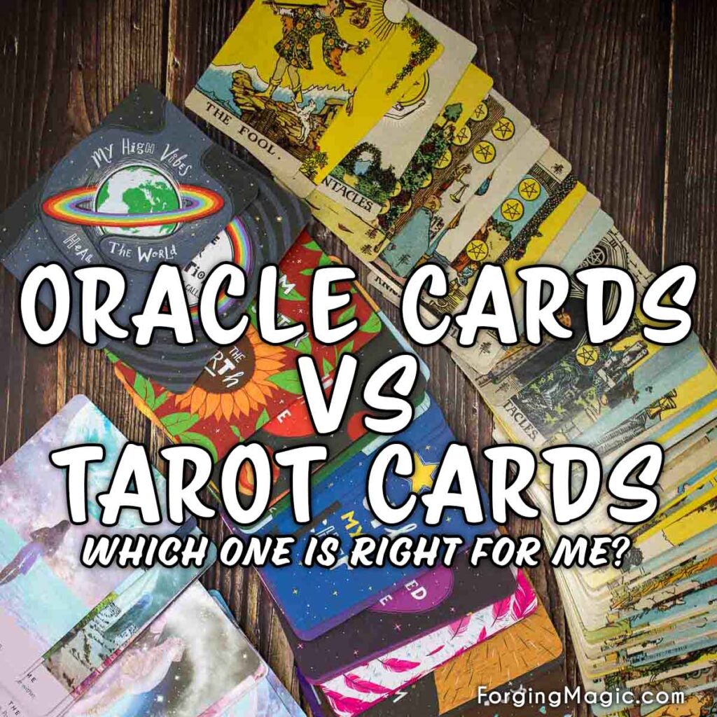 Oracle cards vs Tarot cards