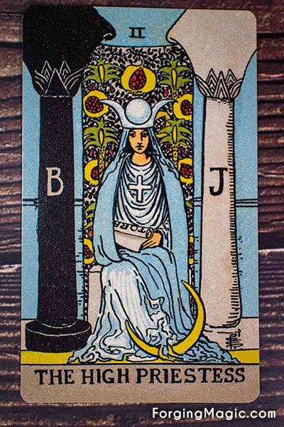 Rider Waite Smith High Priestess Tarot Card