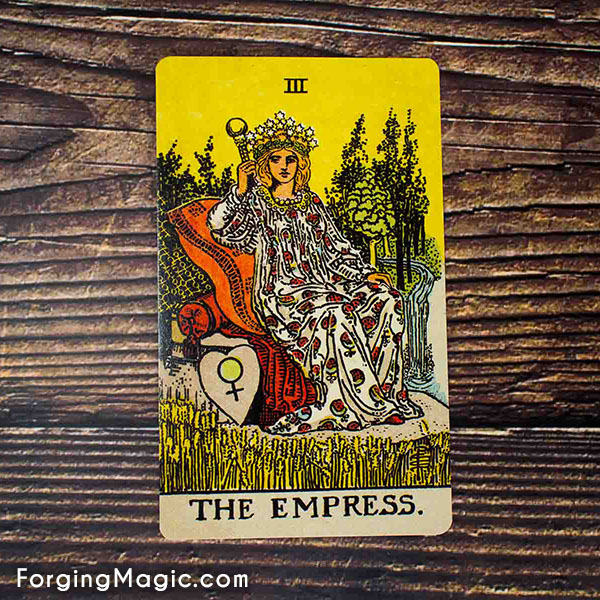 The Empress Tarot Card from the Rider Waite Smith deck
