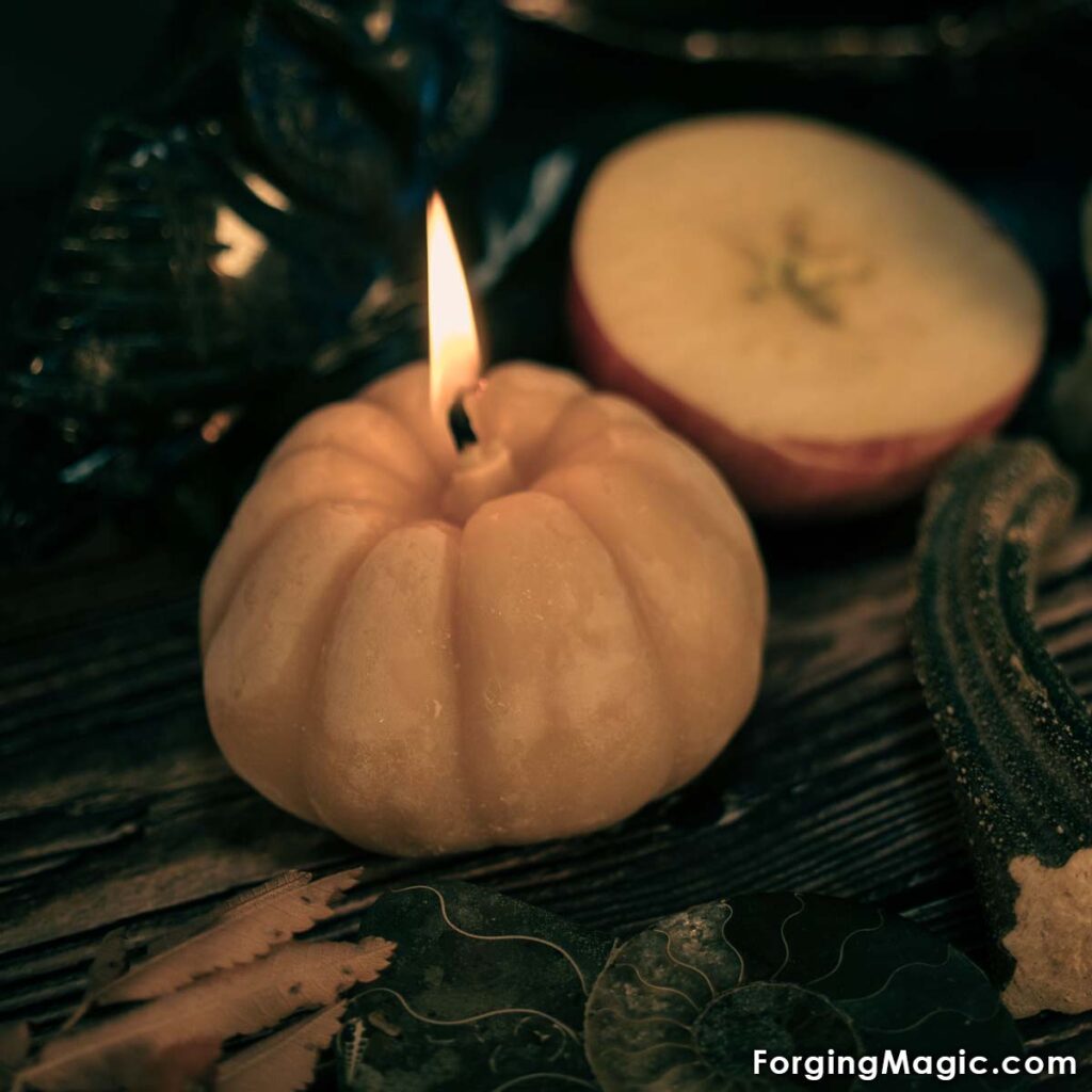 Pumpkin Candle for Mabon
