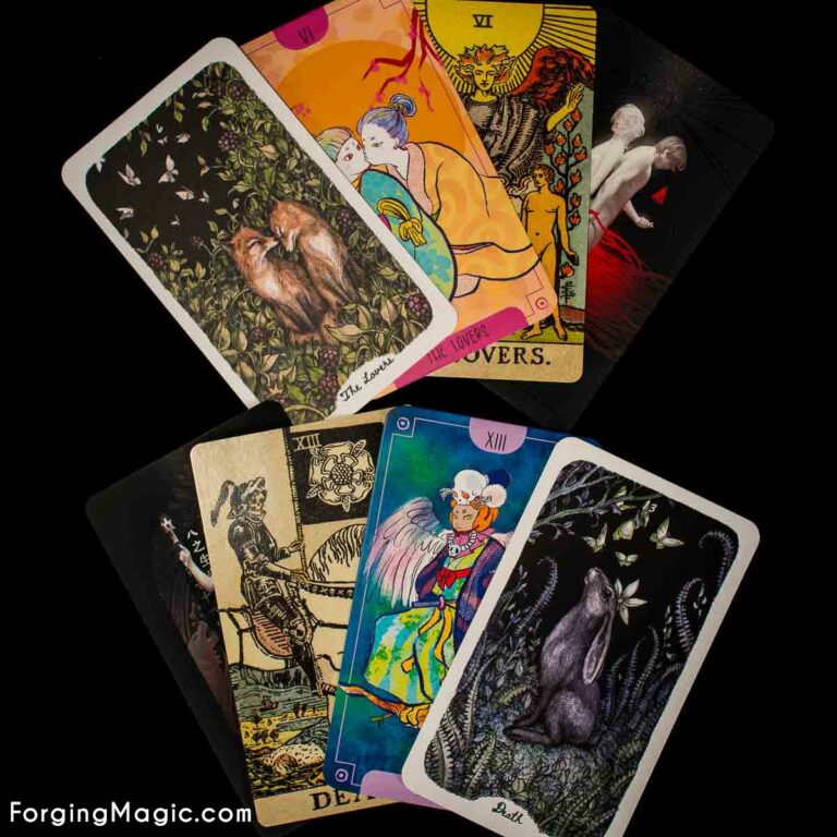 Lovers and Death Cards